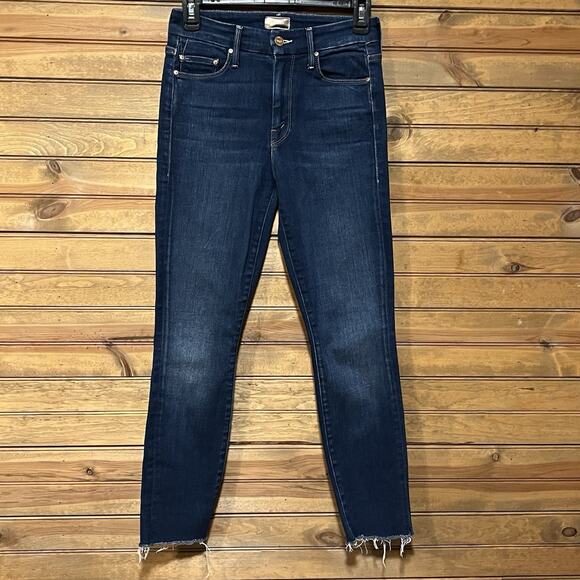 Mother Jeans Women’s The Looker Ankle Fray Home Movies Size 25 Stretch Skinny - Picture 1 of 11